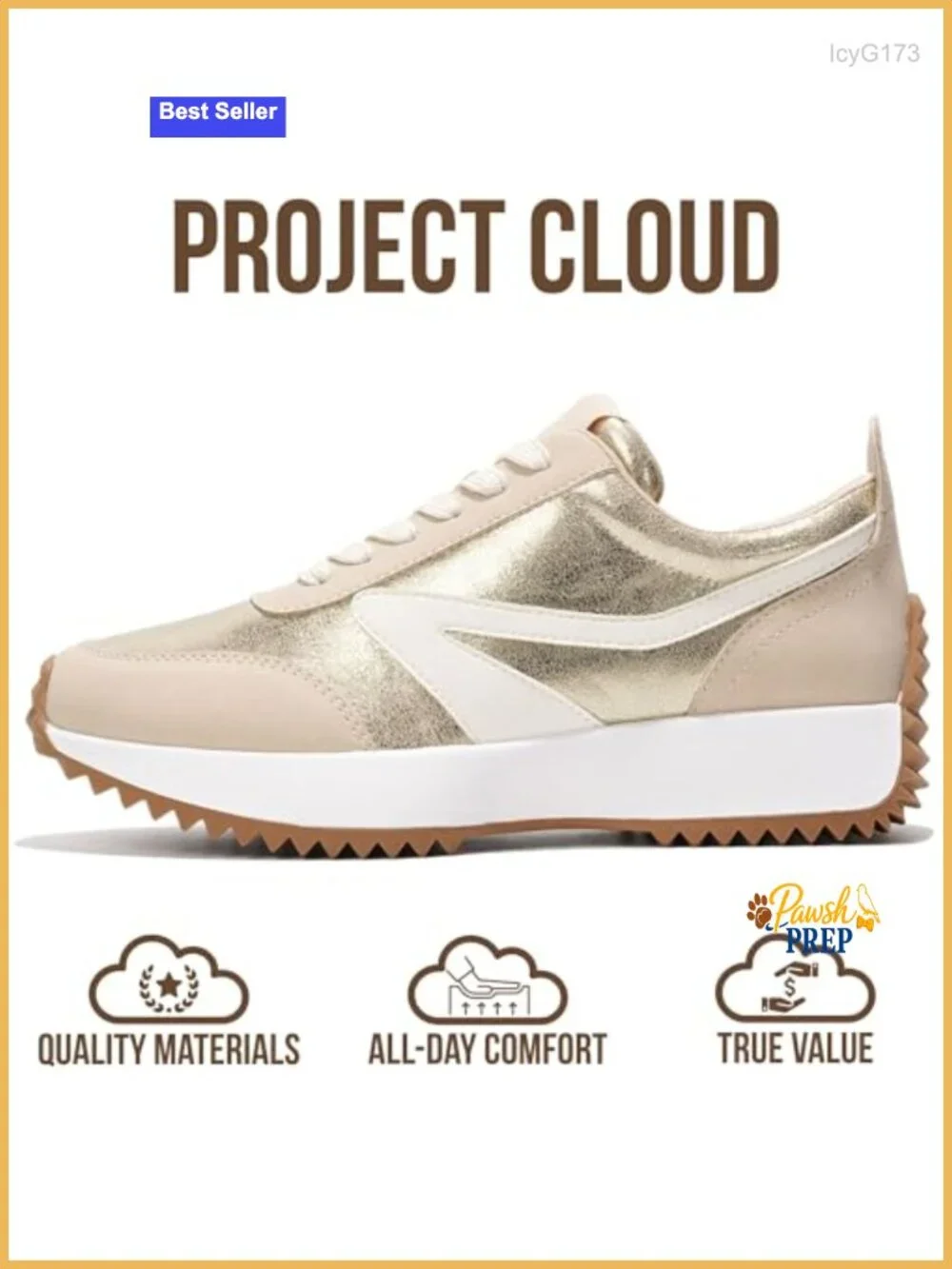 Memory Foam Insole Sneakers - Lightweight Non-Slip Lace Up Fashion Shoes
